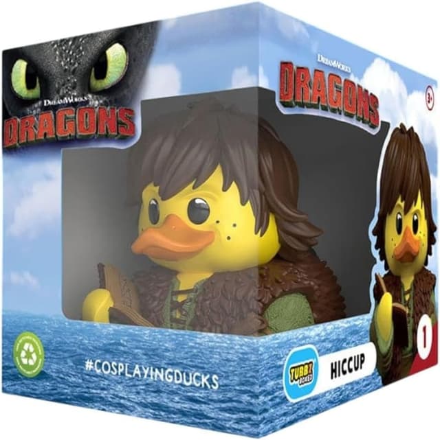 Detalle de TUBBZ Boxed Edition Hiccup Cosplaying Rubber Duck Vinyl Figure (How to Train Your Dragon)