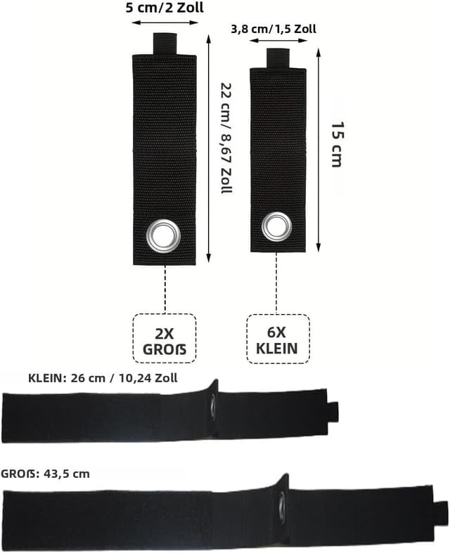Detalle de Kabel Organizer Kabelriemen Hochleistungs-Set