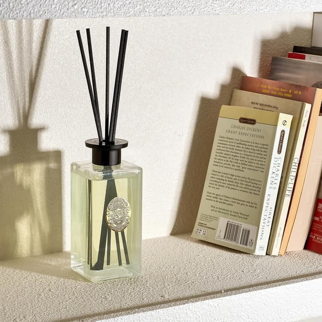 Detalle 2 de M&SENSE Luxury Large Reed Diffuser 300ml – Jasmine Garland, 7-Stick Scent with Natural Essential Oils