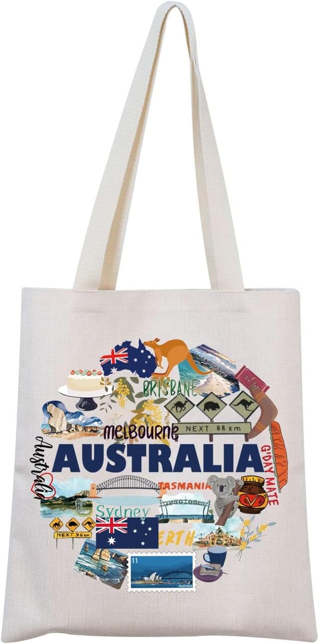 Detalle de Australia Tote Bag souvenir – soft polyester travel carry bag