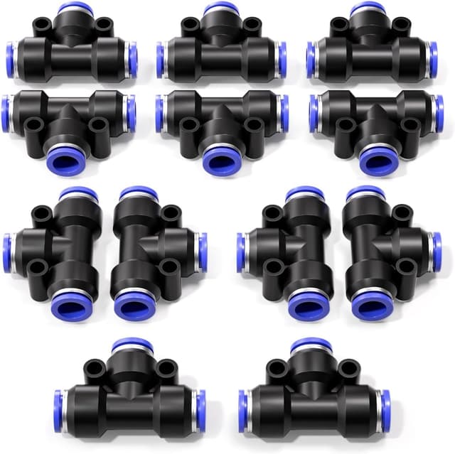 Imagen de Bwintech 8mm 3‑Wege T Stück Pneumatik en OfertitasTOP