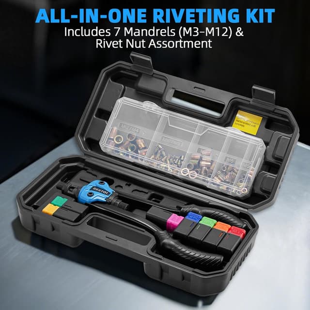 Detalle 2 de AKKTOL Nietmutternzange Set 7 Dorne