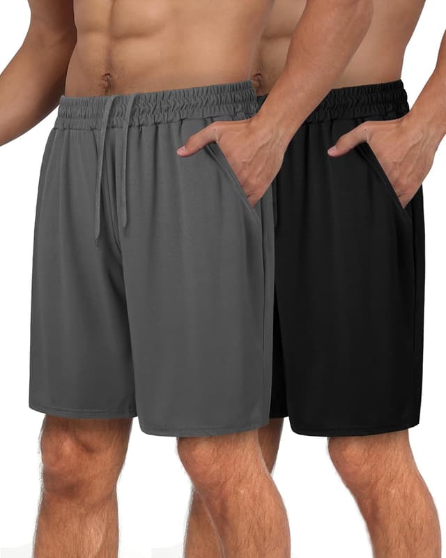 Detalle de Barjneel 2 Pack Gym Basketball Shorts