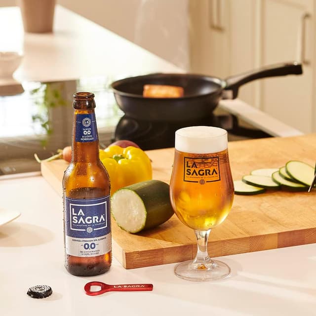 Thumbnail 3 de La Sagra 0,0 - Cerveza Lager Sin Alcohol - Caja de 24 🍻