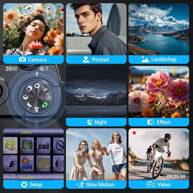 Thumbnail 5 de 4K Digital Camera 64MP Compact with 16X Zoom