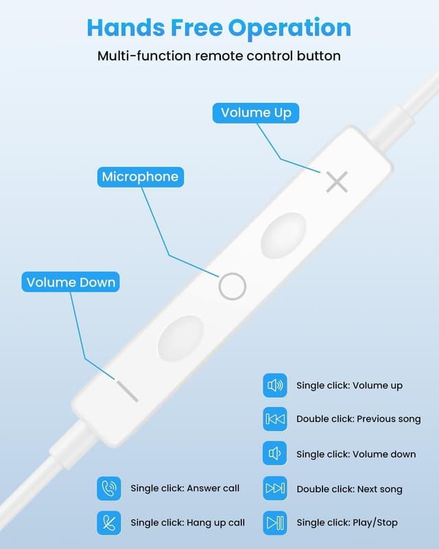 Thumbnail 5 de Ohuhu USB C Kopfhörer mit Mikrofon