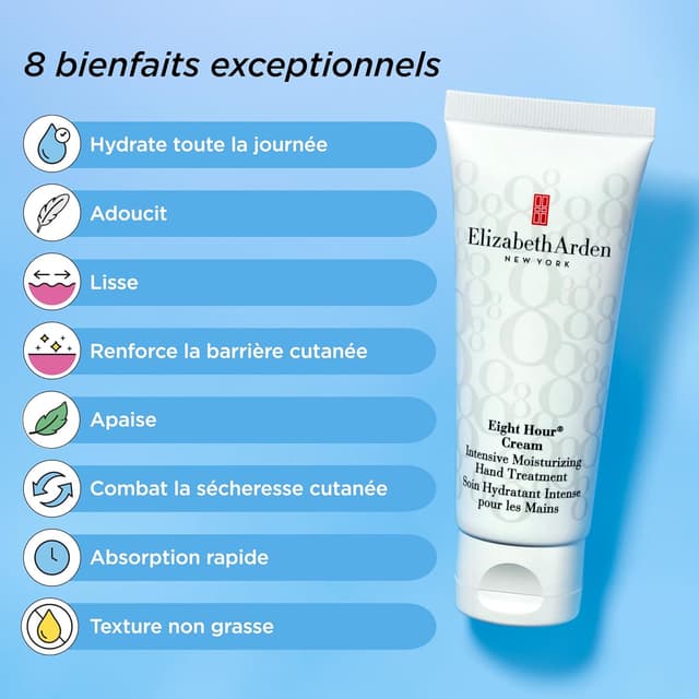 Detalle de Elizabeth Arden Eight Hour – Soin hydratant intensif pour les mains, 200 ml