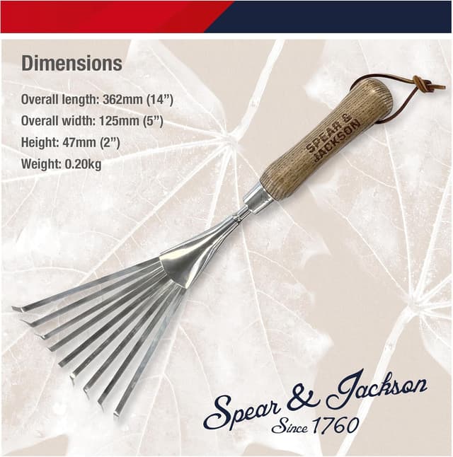 Thumbnail 5 de Spear & Jackson 5200BR Rastrillo de Acero Inoxidable para Bordes 🧹