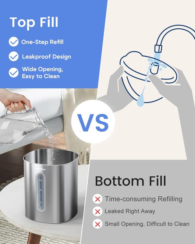 Thumbnail 6 de Feekaa Stainless Steel Humidifier 1Gal Easy Clean