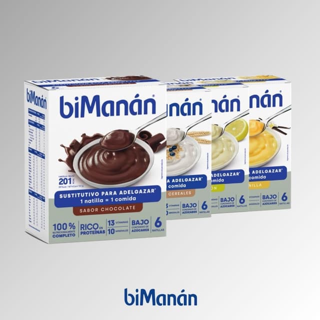 Thumbnail 2 de biManán - Natillas de Chocolate, Suplemento Bajas Calorías 🍫