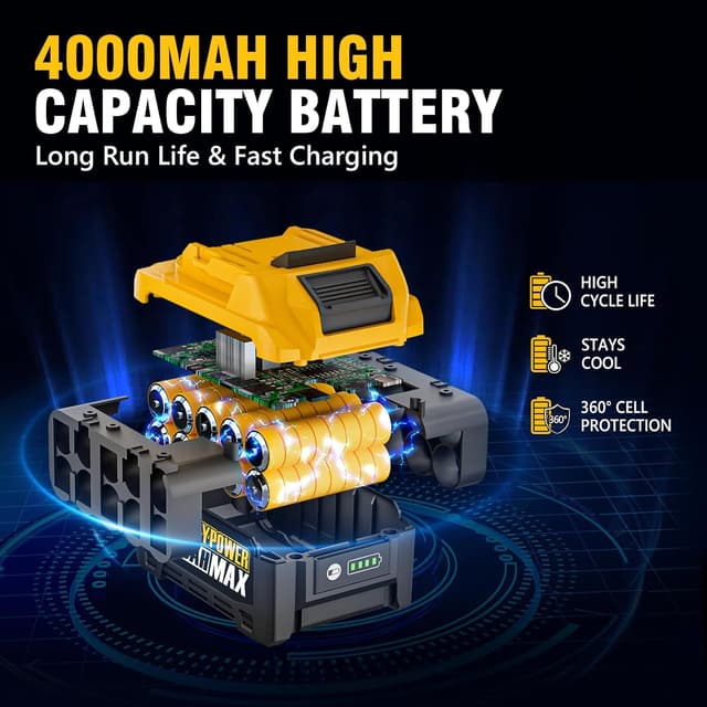 Thumbnail 5 de ALLOYPOWER Cordless Brushless Impact Wrench 1475 ft-lbs