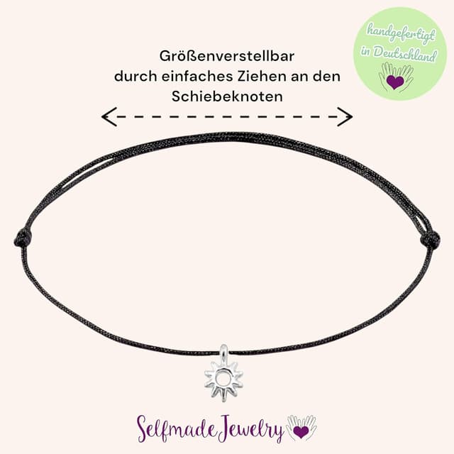 Detalle de Selfmade Jewelry Fußkettchen Mond-Sichel Silber