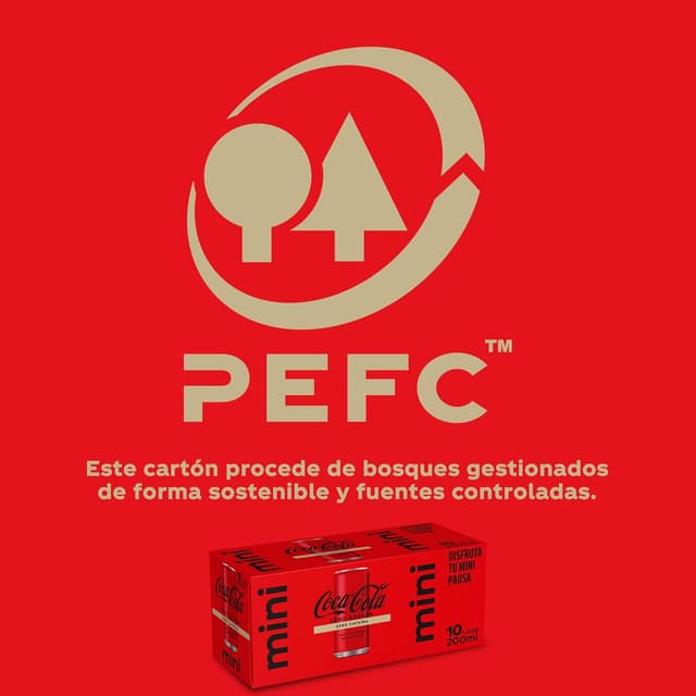 Thumbnail 1 de Coca-Cola Zero Azúcar Zero Cafeína, Pack 10 mini latas 🥤