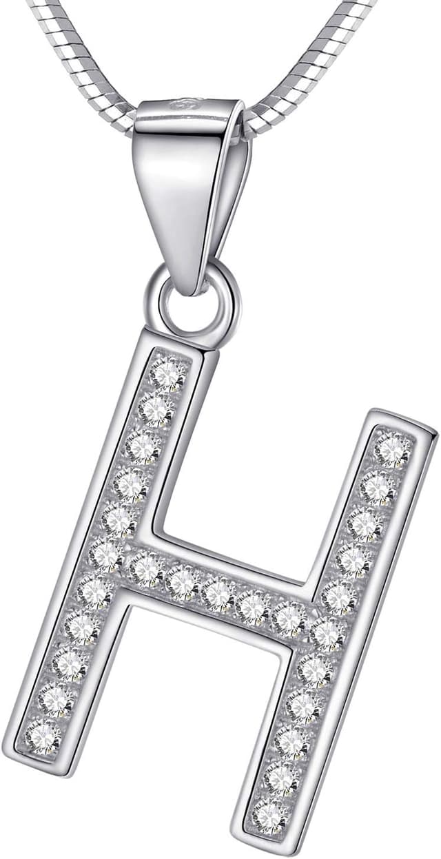 Detalle de Collana Morella lettera in argento 925, 45 cm