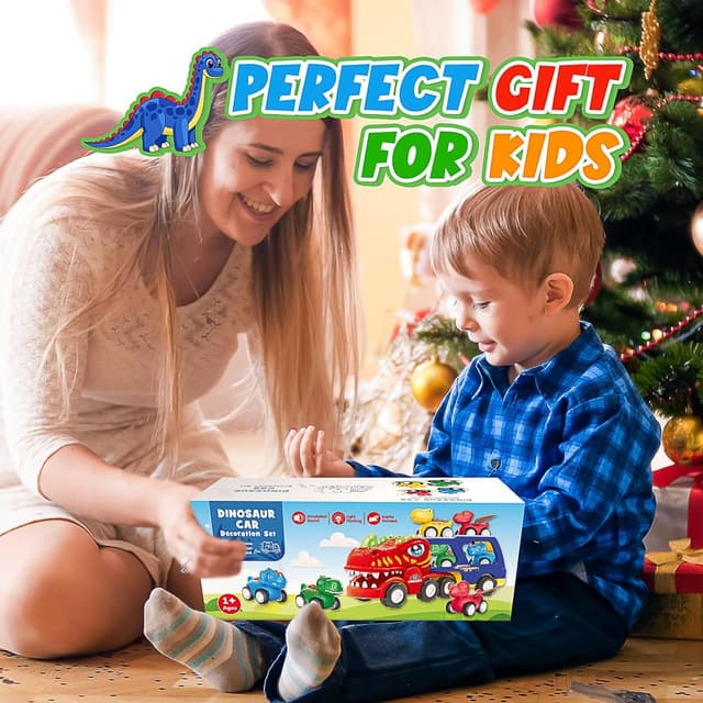 Thumbnail 6 de EUCOCO Dinosaurios y Camiones para Niños 1-6 Años 🚗🦖