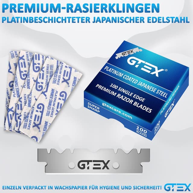 Detalle 2 de Straight Razor Set Rasiermesser 100 Klingen