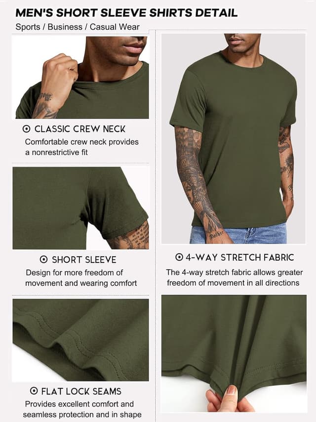 Detalle 1 de Boyzn Herren T-Shirts 4er Pack Baumwolle