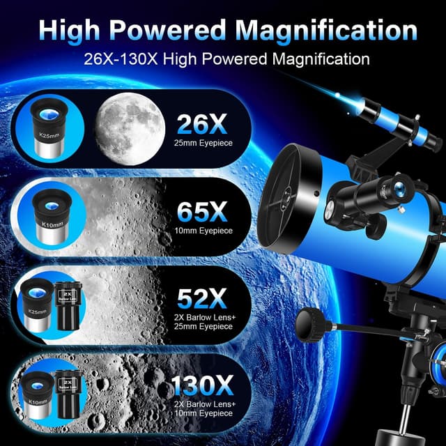 Detalle de Gaterda 150EQ Newton-Reflektor Teleskop