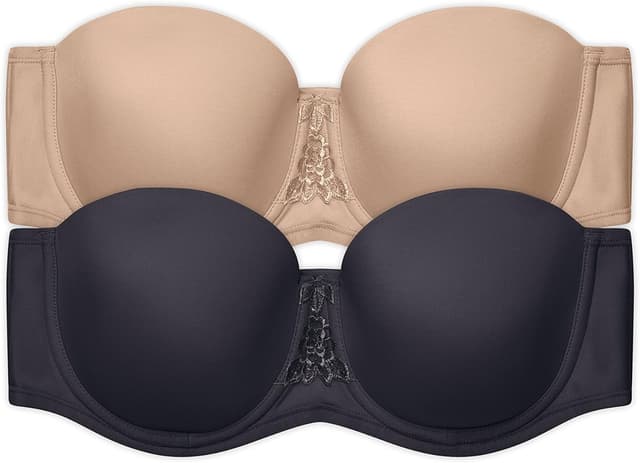 Detalle de Vanity Fair Women’s Beauty Back Smoothing Strapless Bra (Style 74380) with Removable Straps