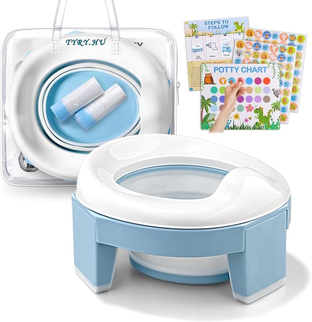Detalle de Travel Potty 3‑in‑1 Toddler Trainer with Splash Guard 🚽