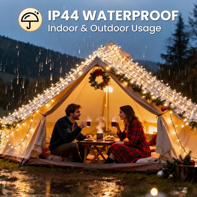 Thumbnail 3 de POIFL Luces Navidad 20 metros 200 LED blanco cálido