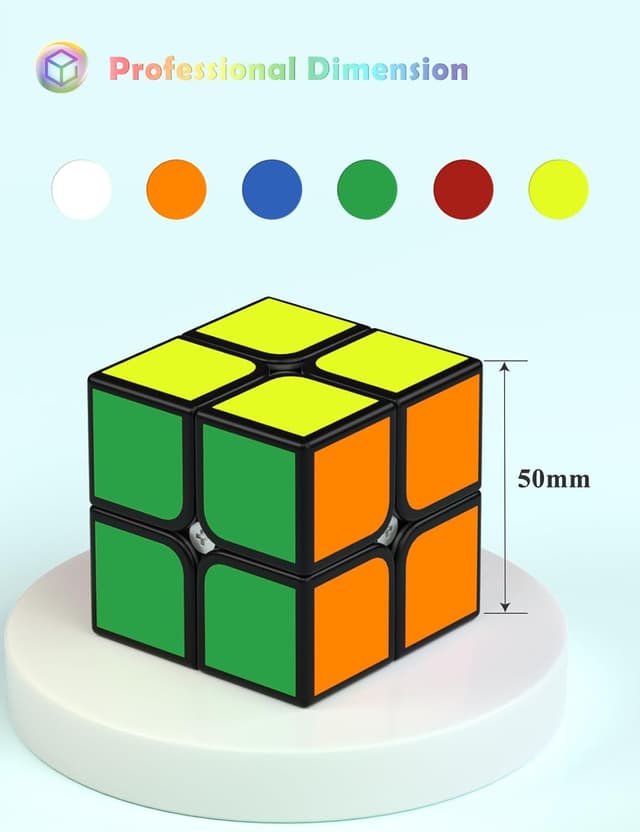 Thumbnail 1 de ROXENDA Cubo di Velocità 2x2 Speed Cube 2x2x2