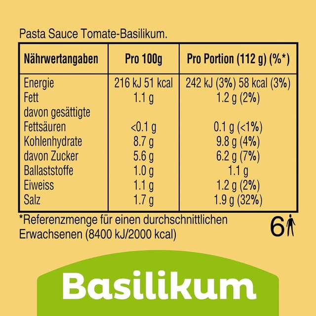 Thumbnail 1 de Miracoli Saucen Basilikum 6 x 675 g 🍝