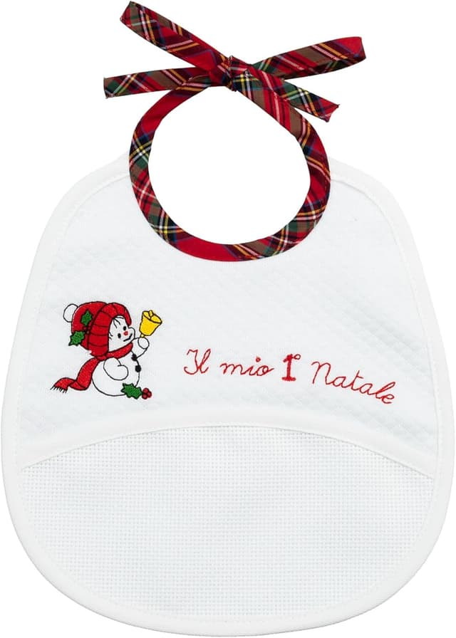 Detalle de Filet Il Mio Primo Noël Bavoir Blanc 22x21