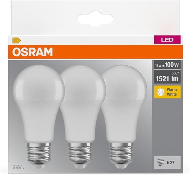 Thumbnail 5 de Osram 819412 Bombilla LED E27 13 W, Paquete de 3