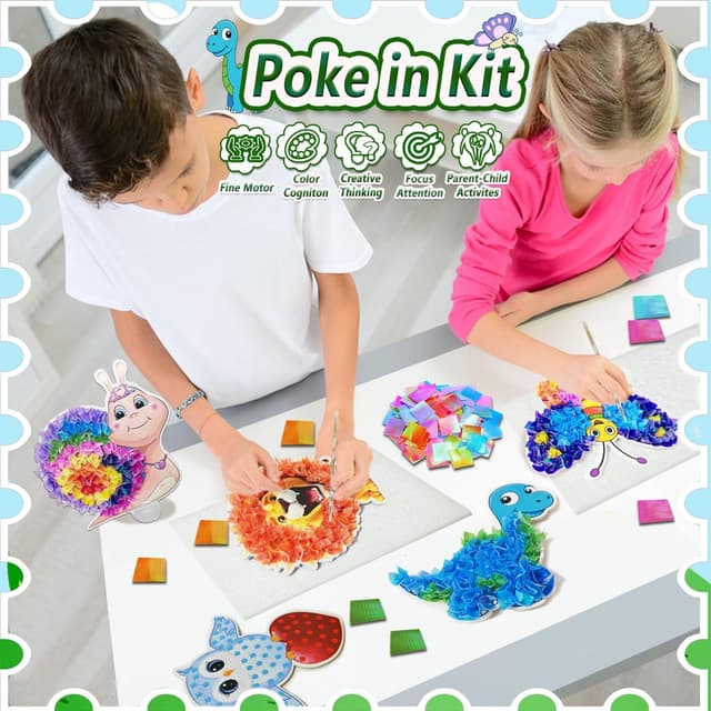 Thumbnail 1 de Kids poke in art kit for ages 4–8