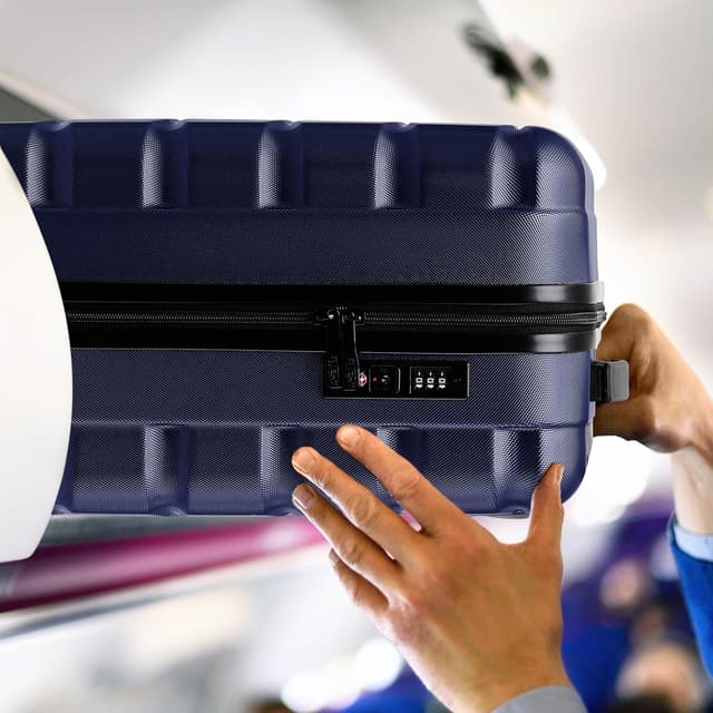 Detalle de Flight Knight Leichter 4‑Rad‑ABS‑Hartschalenkoffer fürs Handgepäck (56 × 45 × 25 cm)