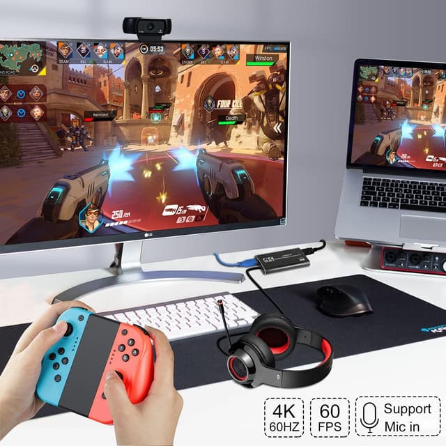 Detalle de Capture Card Nintendo Switch 4K HDMI to USB 3.0