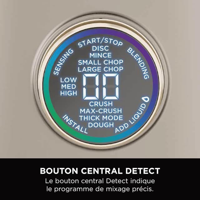 Detalle de Ninja Ninja Detect Power Blender Processor Pro 3-en-1 TB401EUSTGD (1200 W) – mixeur pierre dorée