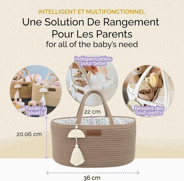 Thumbnail 4 de Yunioo Organisateur de panier à couches 1 pièce