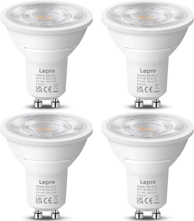 Detalle de Lepro GU10 LED bulbs 2W warm white