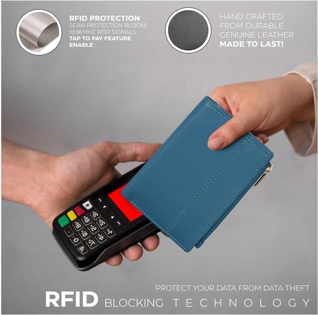 Detalle de Wallet for Women Full Grain Leather 4.2in