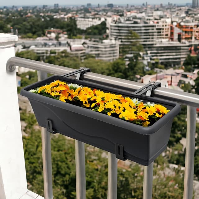 Thumbnail 2 de COM-FOUR Soporte para jardineras 2x 23 cm