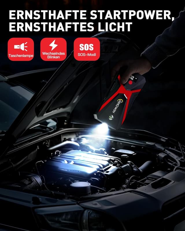 Thumbnail 6 de NHOWIN 4000A Starthilfe Powerbank 20.000 mAh đźš—