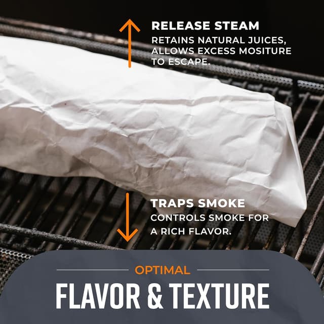 Detalle de Bryco Goods White Kraft Butcher Paper Roll (18 in x 1200 in) for BBQ, Wrapping & Smoking