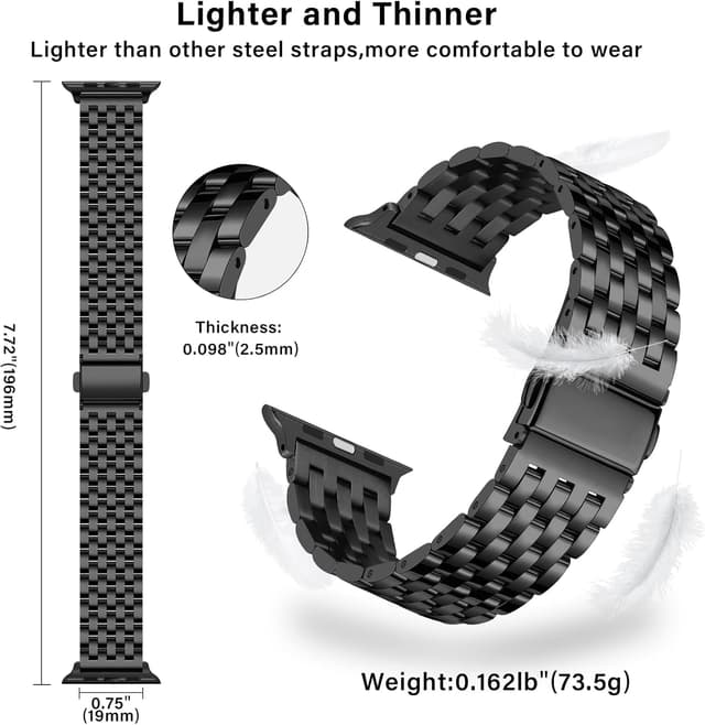 Detalle 2 de Tasikar Metal Watch Strap for Apple Watch 42mm