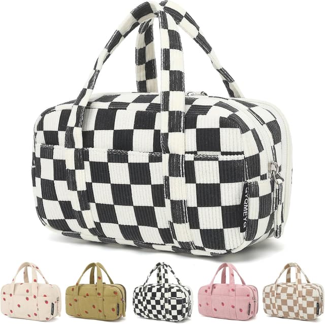 Detalle de QYQMEYQ Large Pencil Case Pouch with 5 Compartments ๐