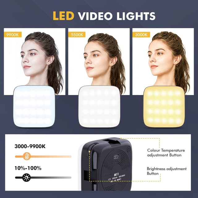 Thumbnail 1 de 64 LEDs Selfie Light 2000mAh clip-on