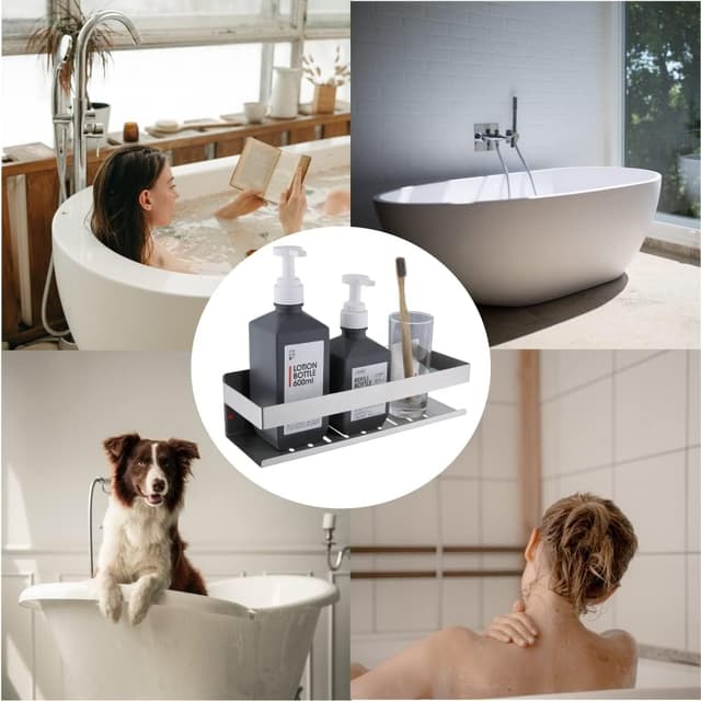 Thumbnail 5 de HomeHeng Étagère de douche 30 cm