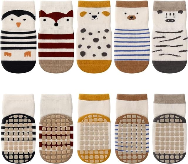 Detalle de Kyopp 5 Paar Babysocken Stoppersocken