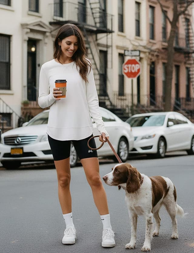 Thumbnail 6 de Terecey maglietta sportiva donna girocollo con mezza zip e pollice foro (maniche lunghe)