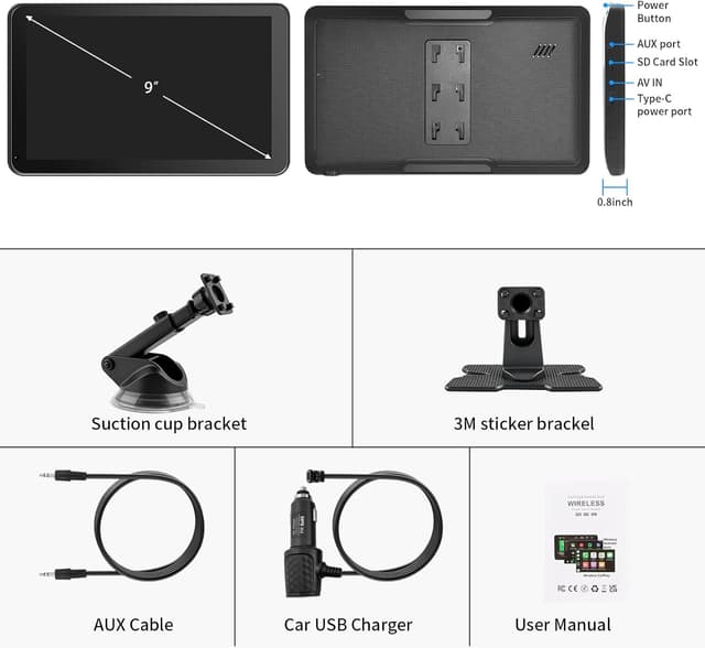Thumbnail 6 de GTVFS 9in CarPlay Screen Wireless