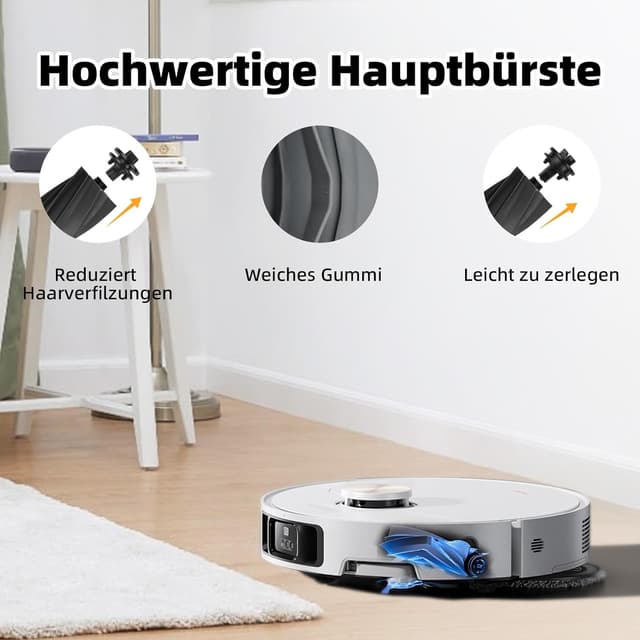Detalle de 20-teiliges Zubehör-Set für Dreame L10s Ultra Gen 2 / L10s Pro Ultra Heat & weitere Ultra-Modelle (Hauptbürste, Staubbeutel, Wischtücher, Seitenbürsten, Filter)