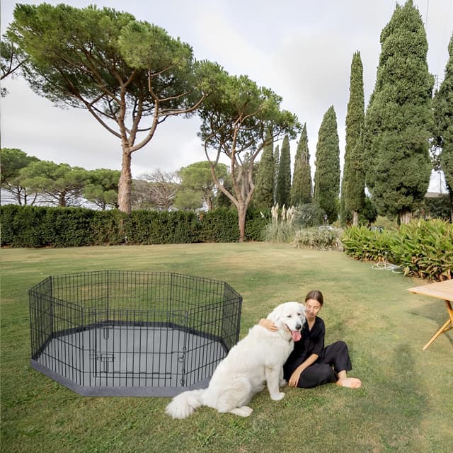 Thumbnail 5 de PETIME Foldable Dog Playpen 24" H