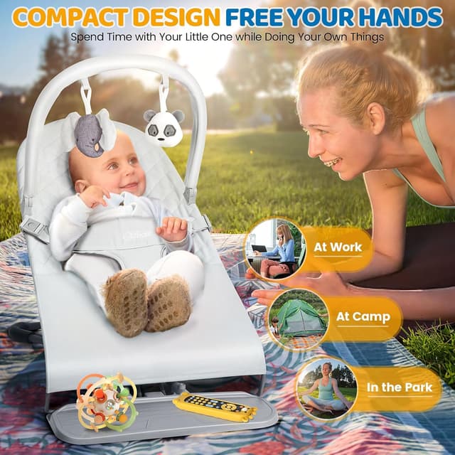 Thumbnail 6 de Orzbow Plegable Hamaca Bebé 0-12 meses 🎠