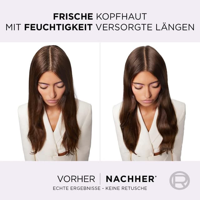 Detalle de L'Oréal Paris Elvital Hydra Hyaluronic Set (Shampoo, Spülung & Serum) für feuchtigkeitsspendendes Glanzhaar